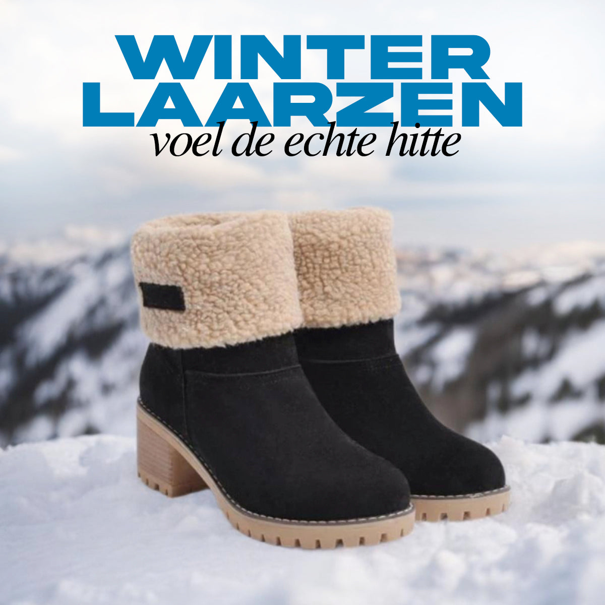 WOMEN’S ANKLE BOOTS | WARM FOLDOVER WINTER DESIGN