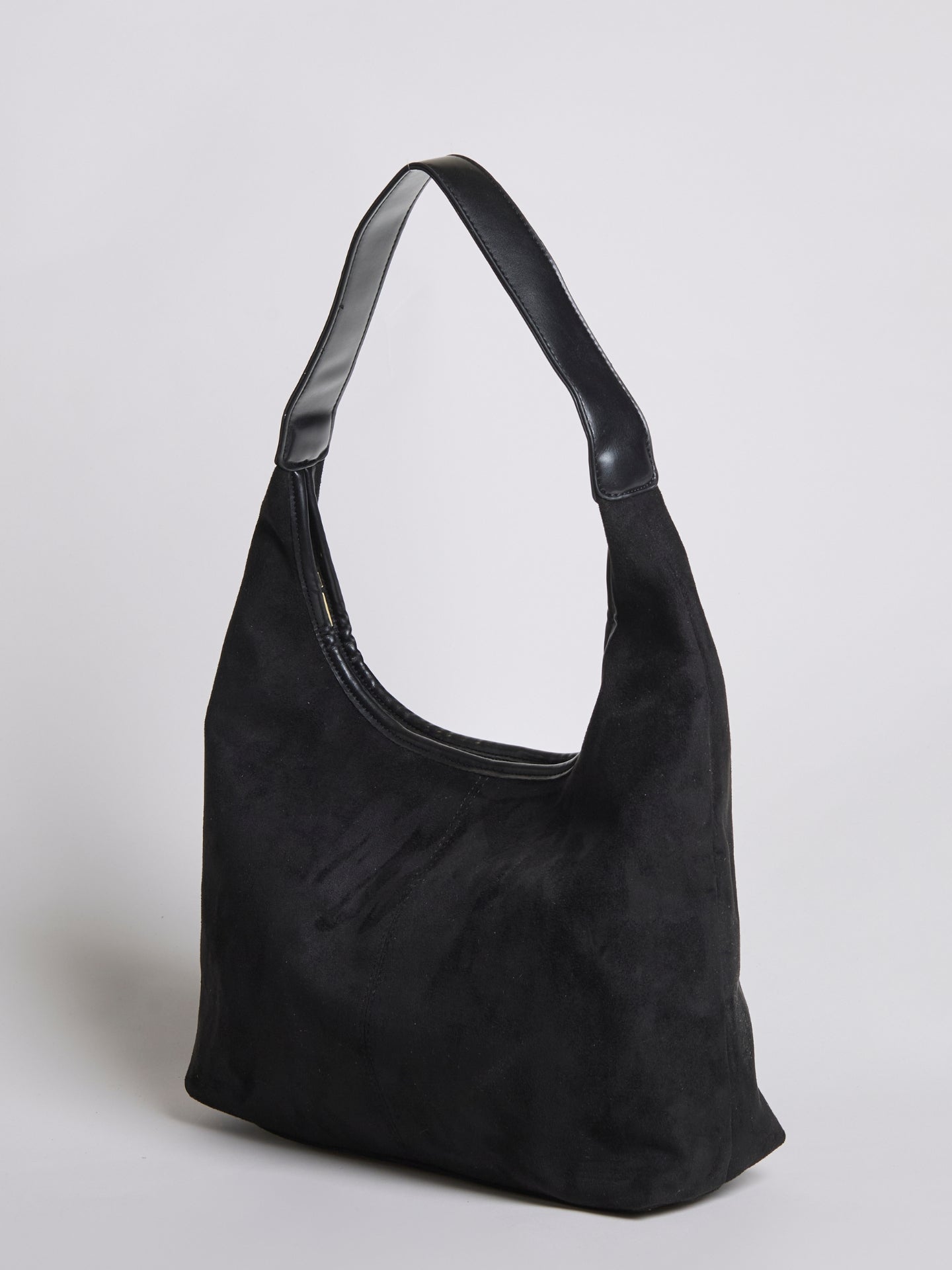 HANDBAG | SUEDE HOBO BAG WITH MINIMALIST DESIGN AND SINGLE STRAP