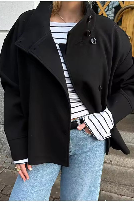 WOMEN’S COAT | RELAXED DOUBLE-BREASTED WINTER FIT