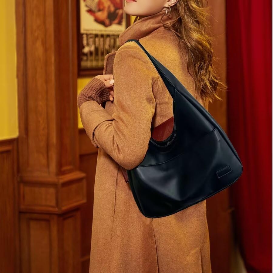 URBAN CHIC | SOFT LEATHER EFFECT SHOULDER BAG