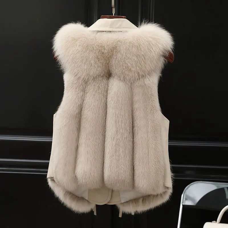FAUX FUR SLEEVELESS VEST