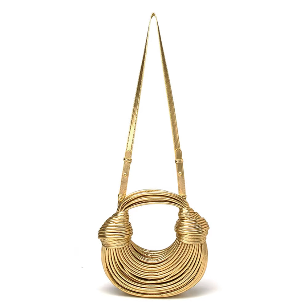 GLAM STATEMENT | SCULPTURAL METALLIC EVENING BAG