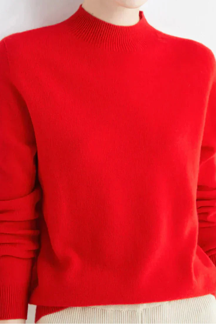 WOMEN’S KNIT SWEATER | CLASSIC CREW NECK