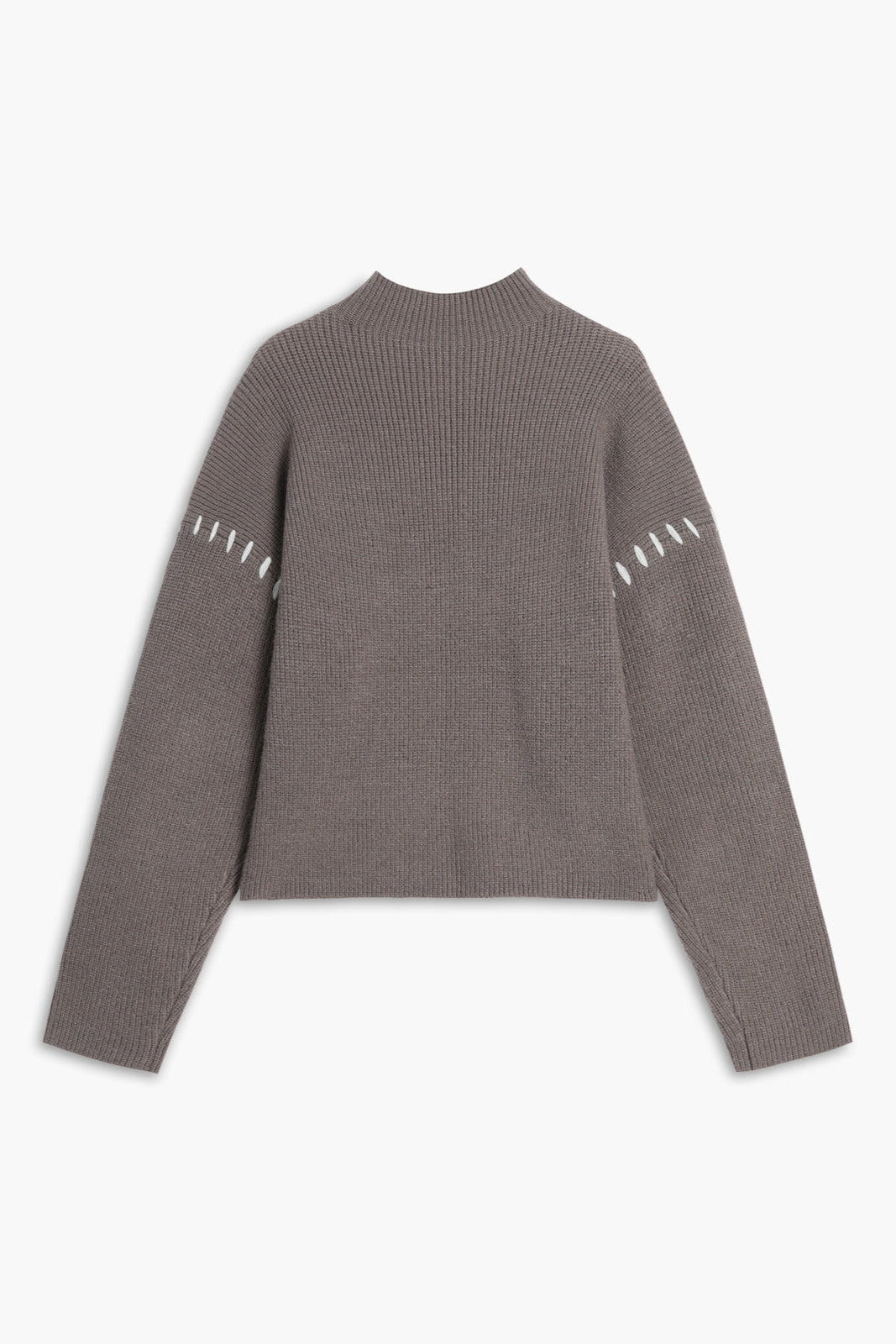 OVERSIZED KNITTED MOCK NECK JUMPER