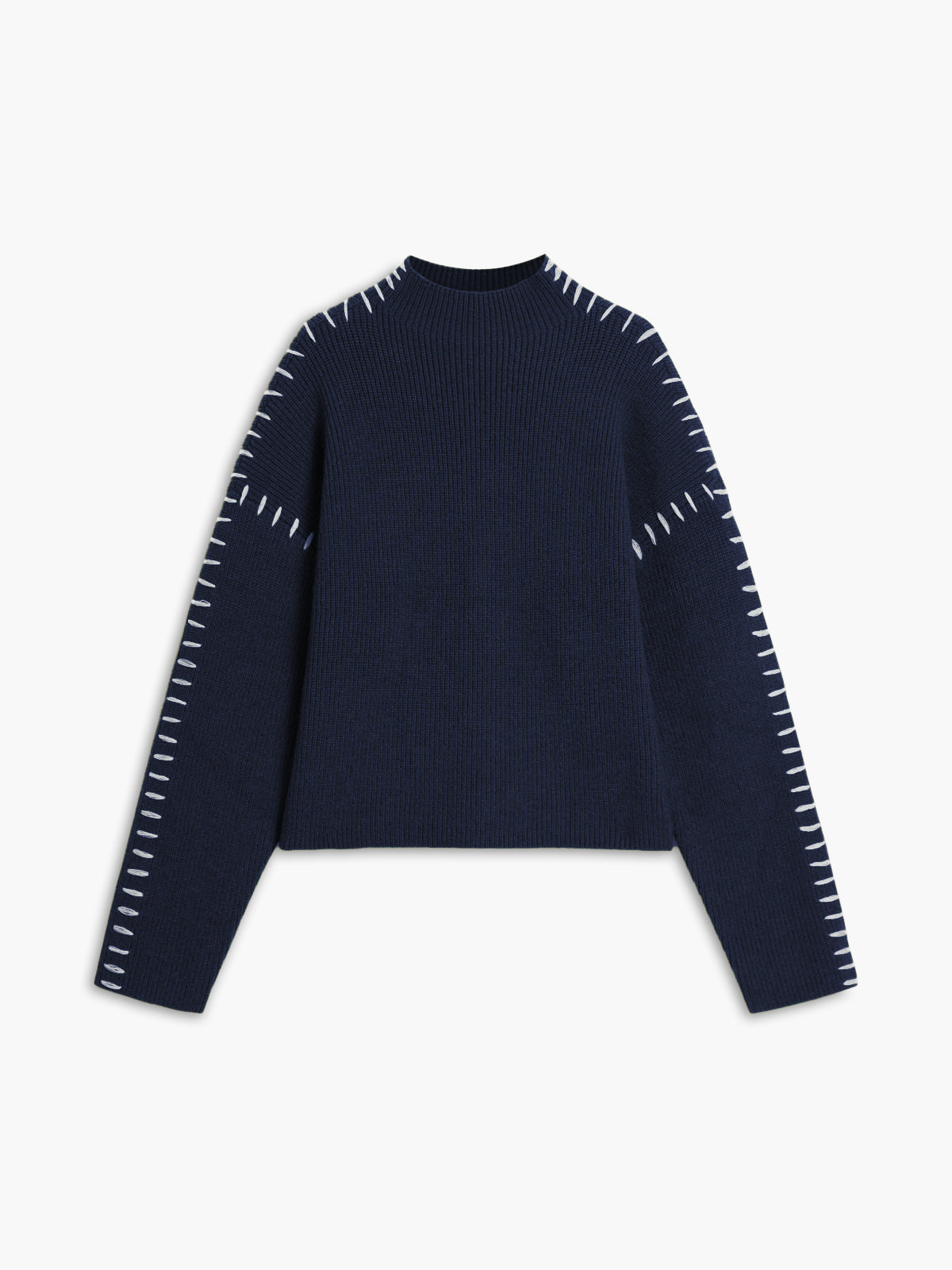 OVERSIZED KNITTED MOCK NECK JUMPER
