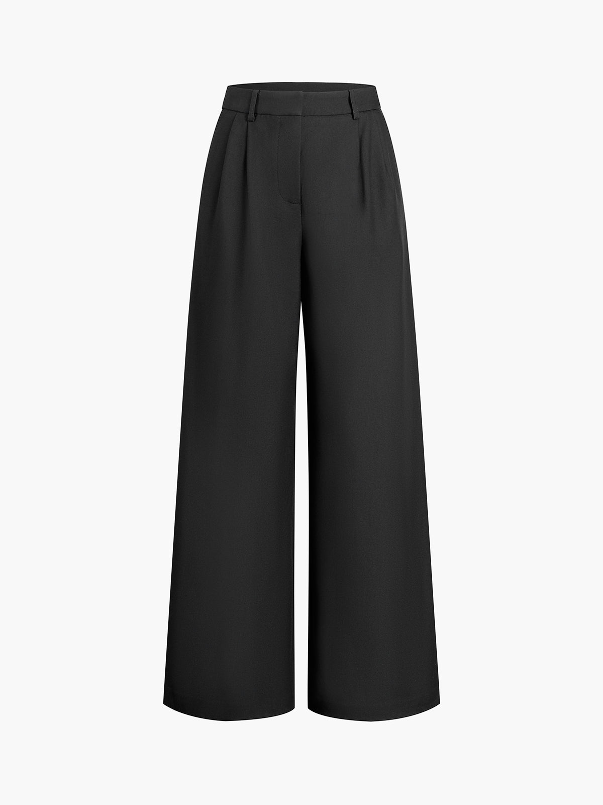 TIMELESS CHIC | HIGH WAIST WIDE LEG TROUSERS IN WHITE