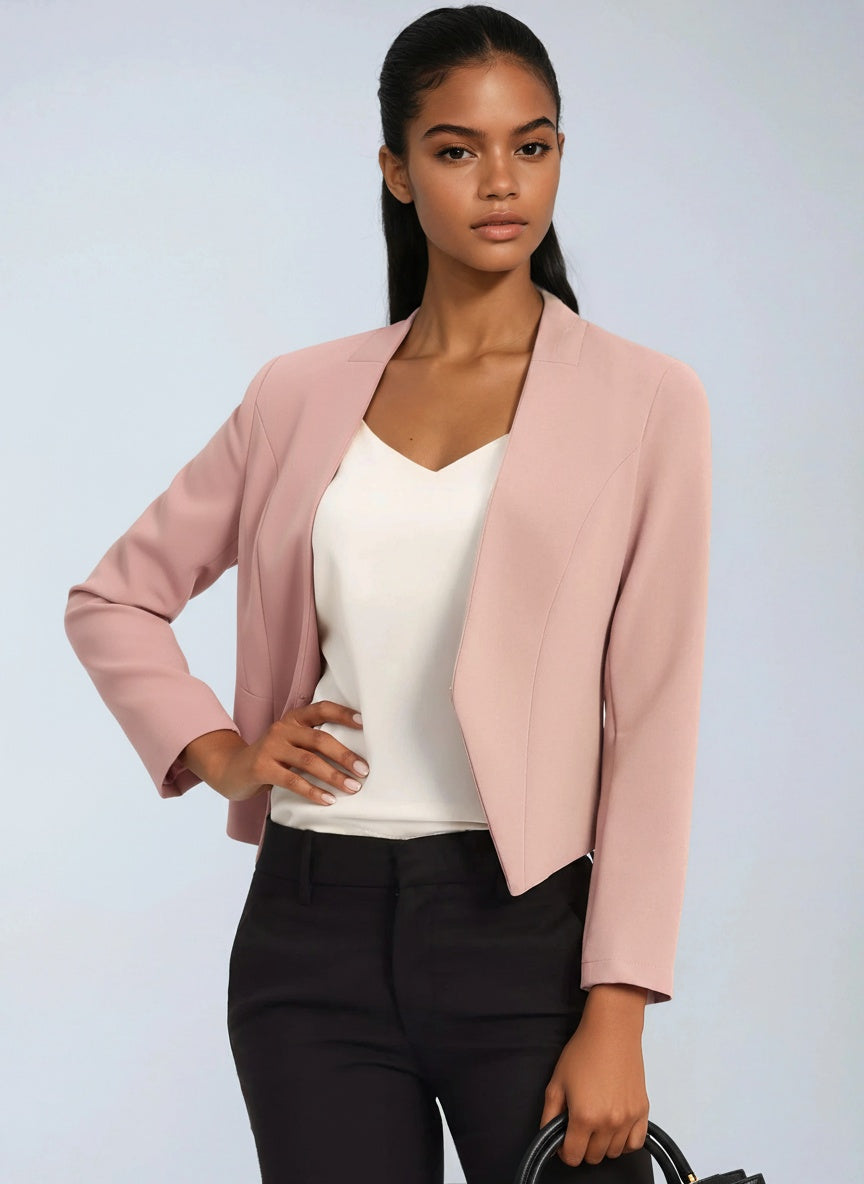 CROPPED OFFICE BLAZER JACKET