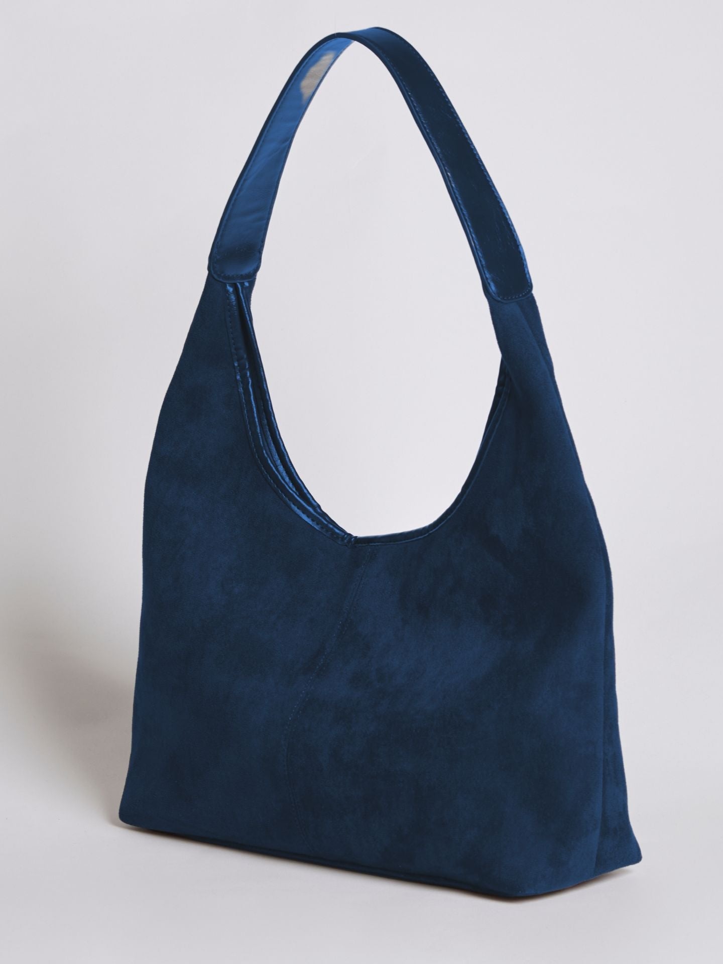 HANDBAG | SUEDE HOBO BAG WITH MINIMALIST DESIGN AND SINGLE STRAP