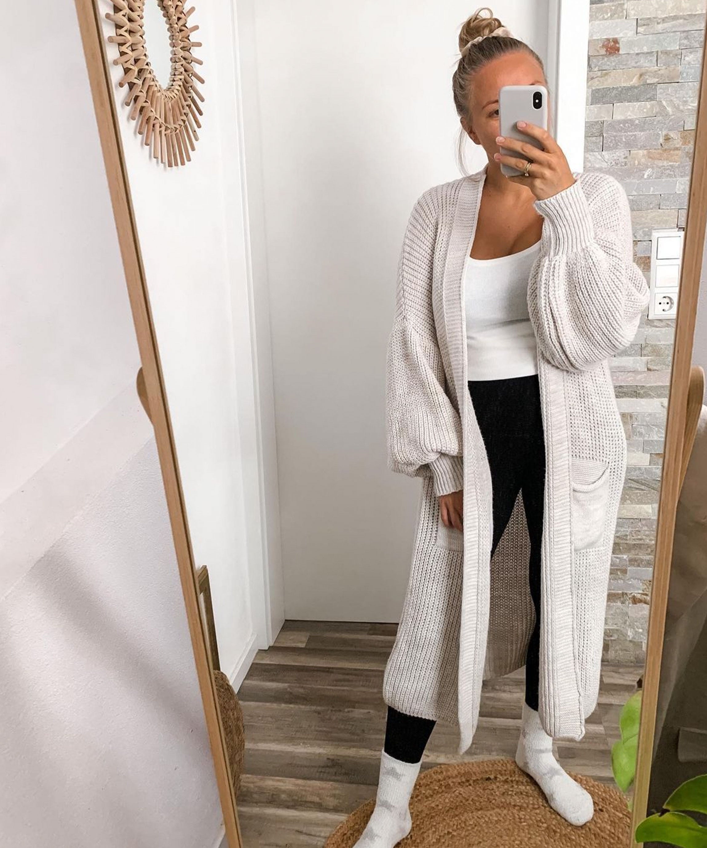 LONG KNITTED CARDIGAN – OPEN FRONT