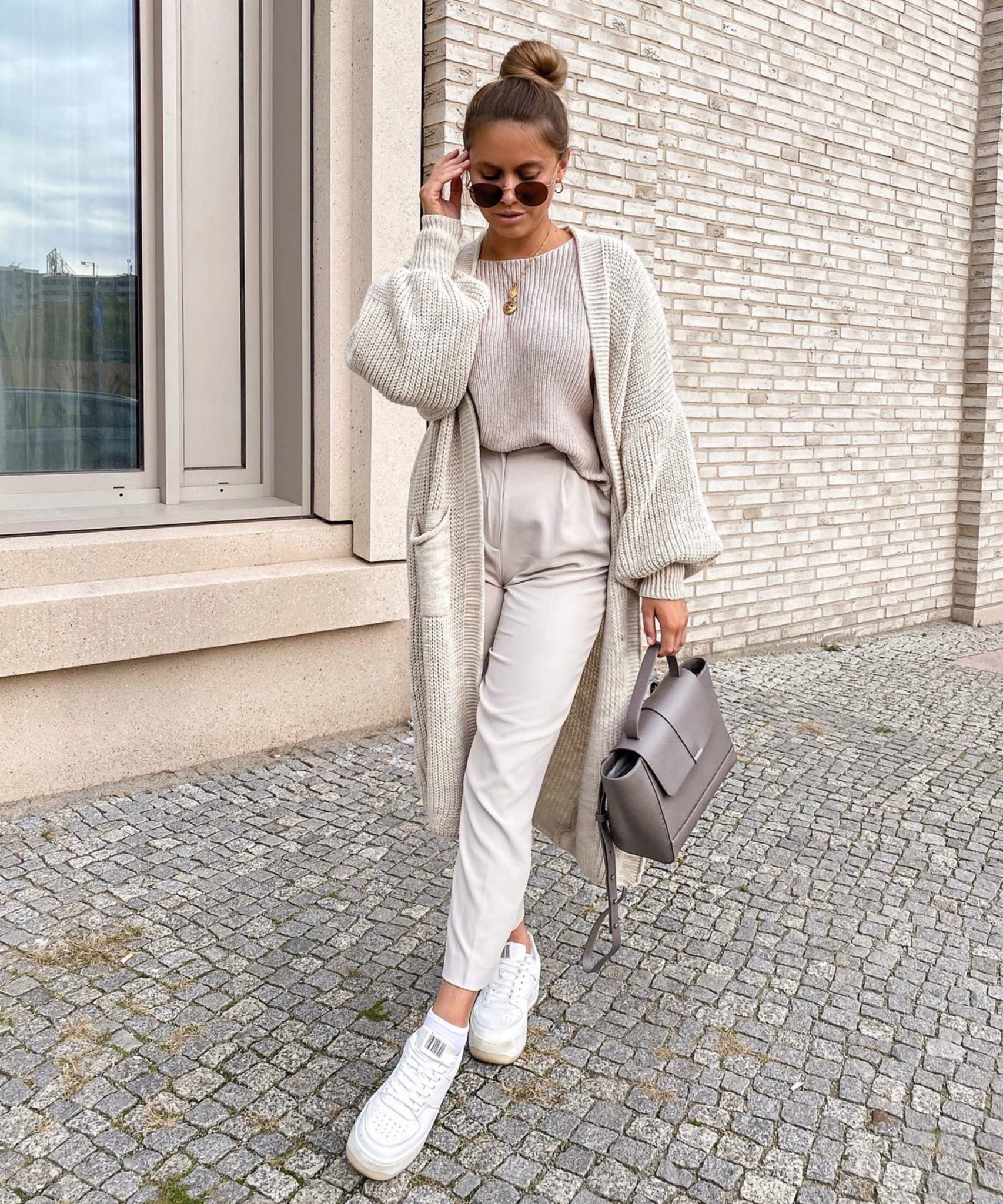 LONG KNITTED CARDIGAN – OPEN FRONT