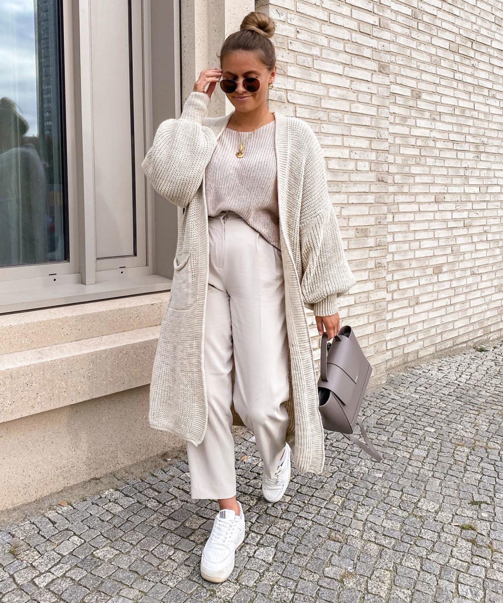 LONG KNITTED CARDIGAN – OPEN FRONT