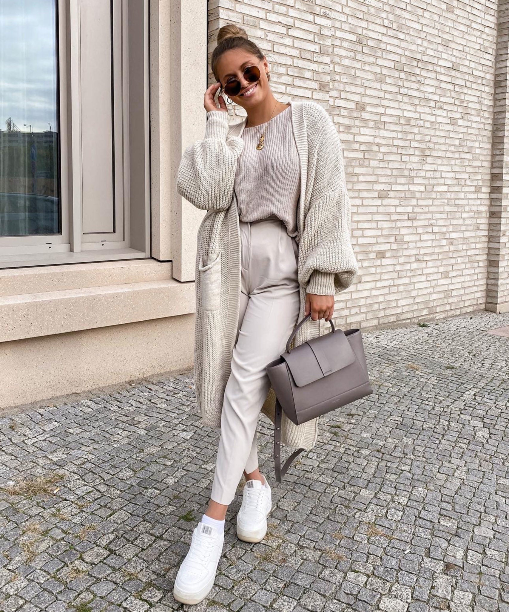 LONG KNITTED CARDIGAN – OPEN FRONT
