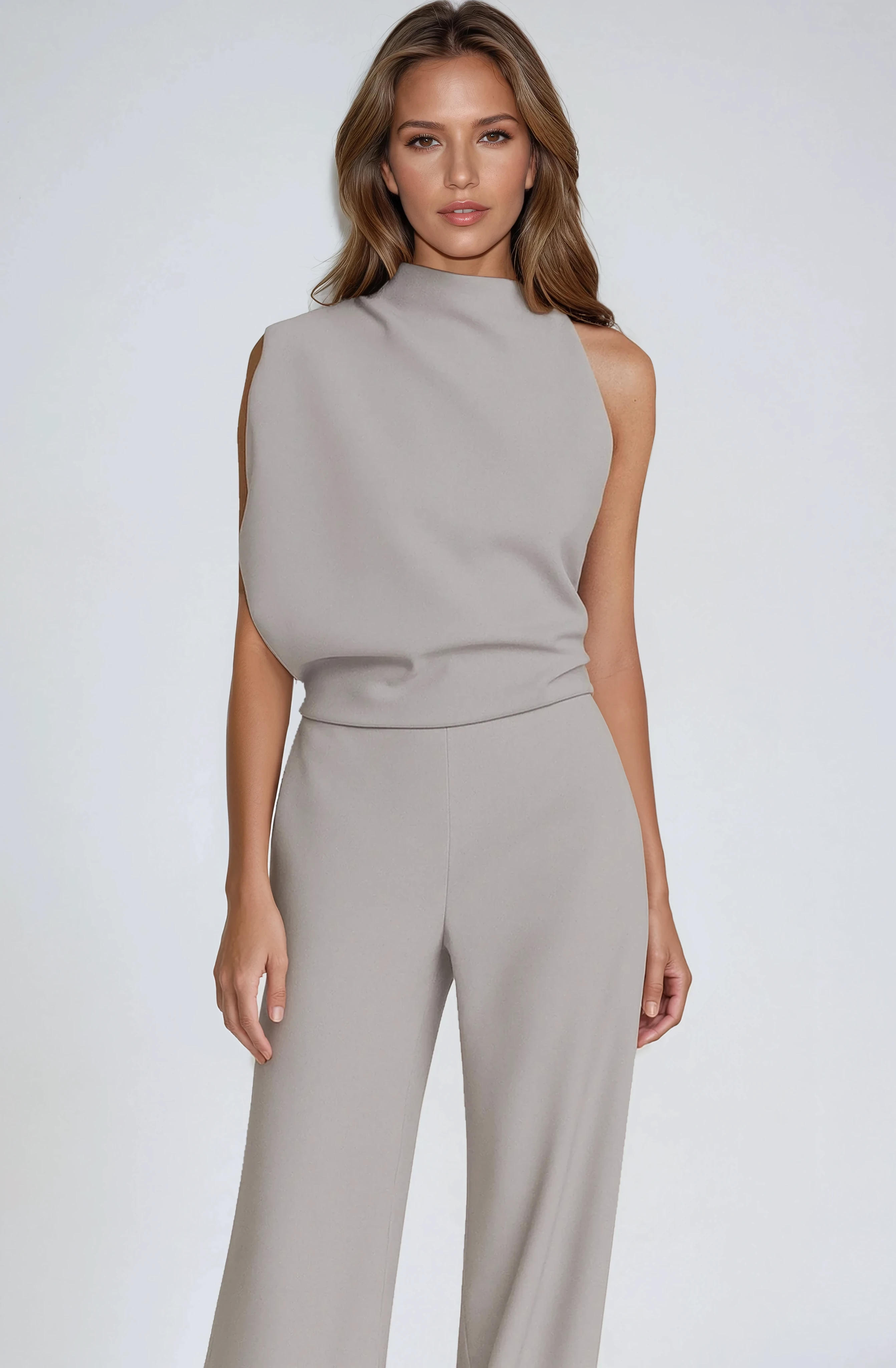 MODERN ELEGANCE | ASYMMETRIC ONE-SHOULDER JUMPSUIT