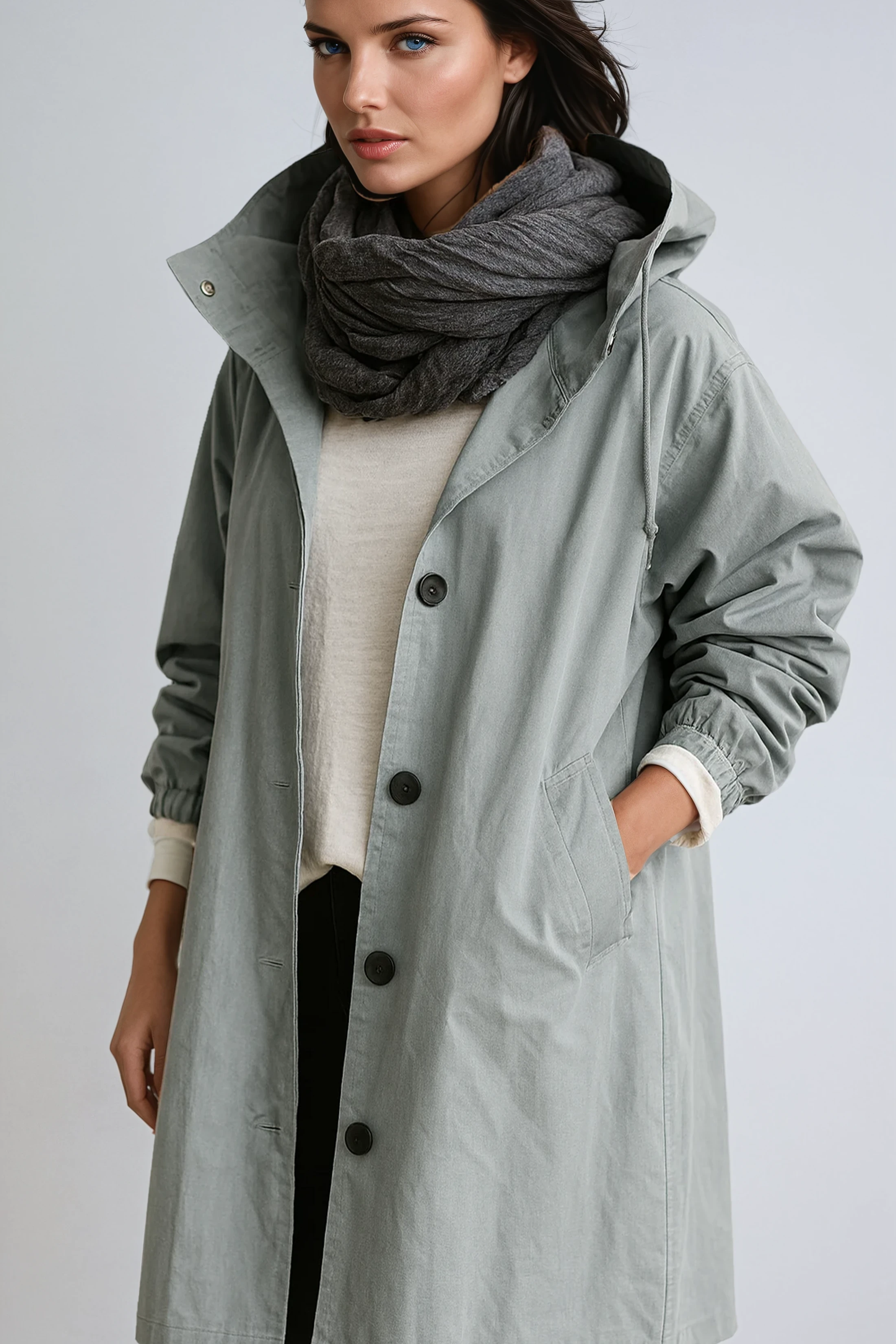 WATERPROOF LONG TRENCH COAT