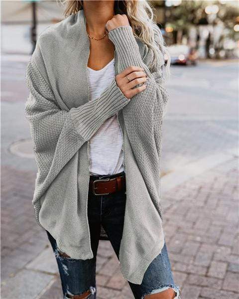 OVERSIZED KNITTED CARDIGAN