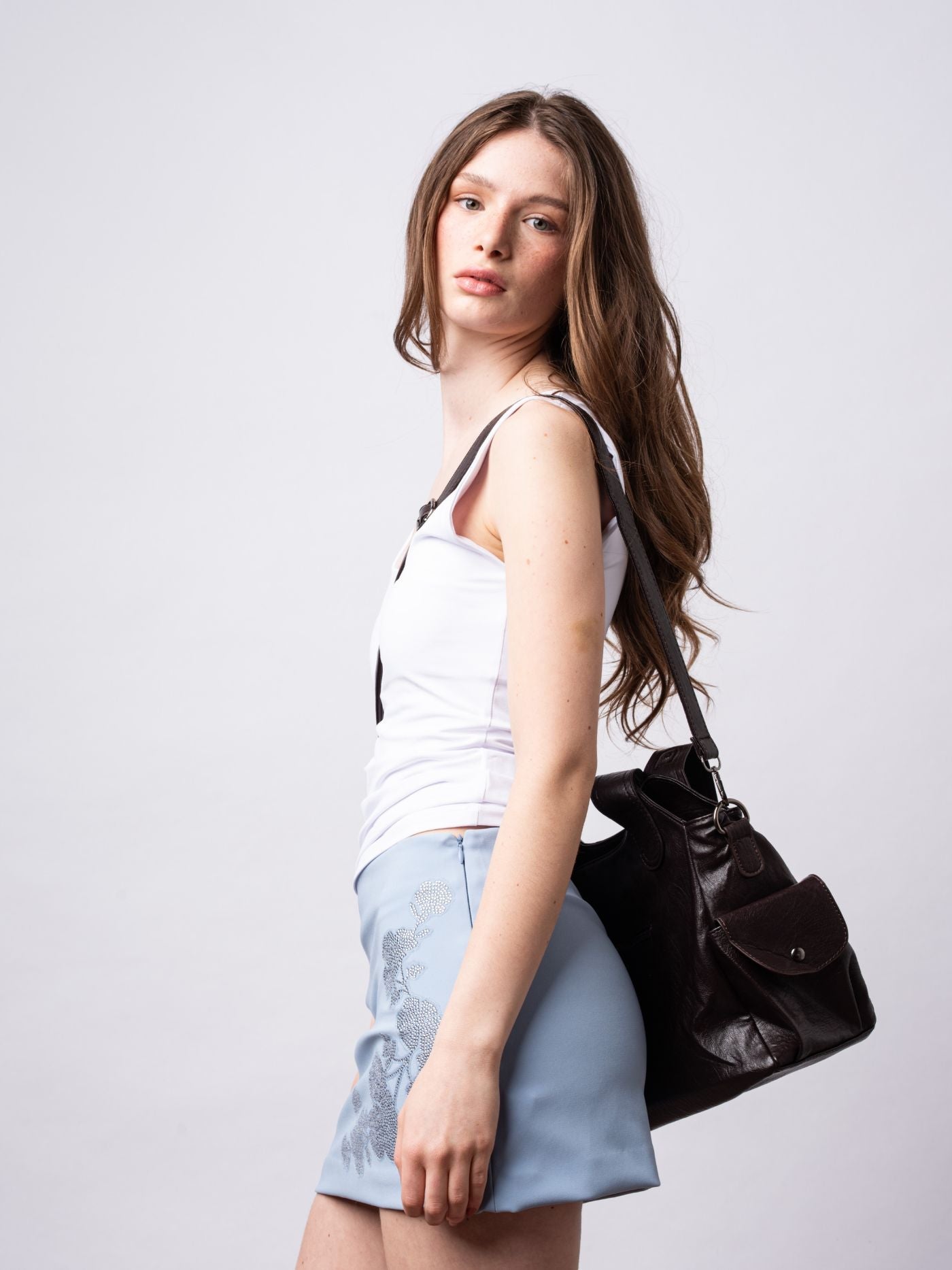EVERYDAY ELEGANCE | BLACK LEATHER TOTE BAG
