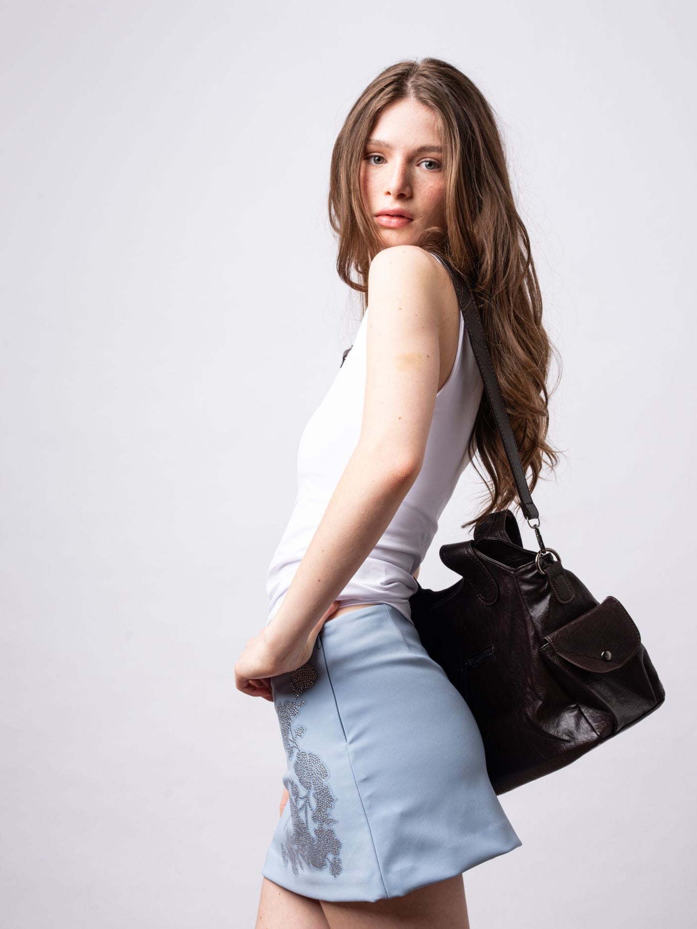 EVERYDAY ELEGANCE | BLACK LEATHER TOTE BAG