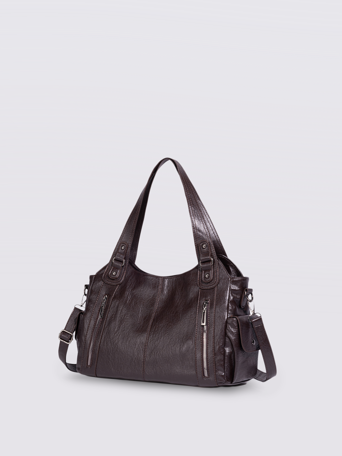 EVERYDAY ELEGANCE | BLACK LEATHER TOTE BAG