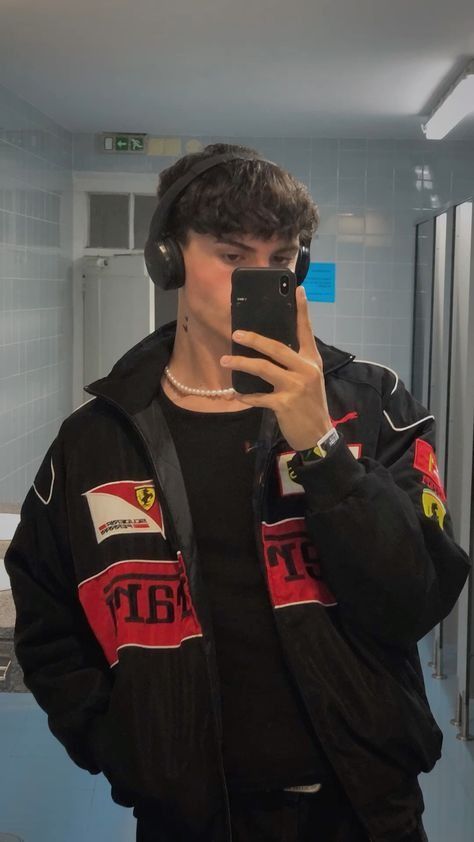 FERRARI RACING OVERSIZED BOMBER JACKET