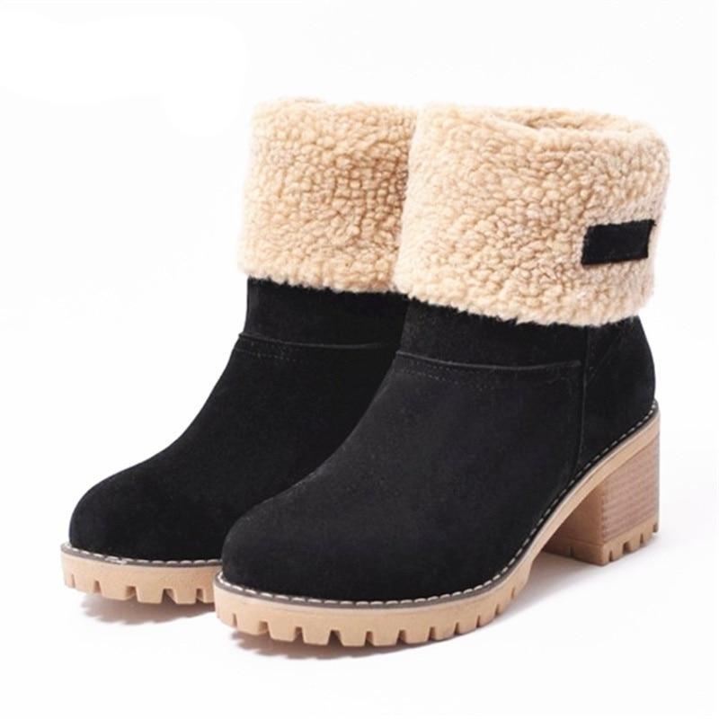 WOMEN’S ANKLE BOOTS | WARM FOLDOVER WINTER DESIGN
