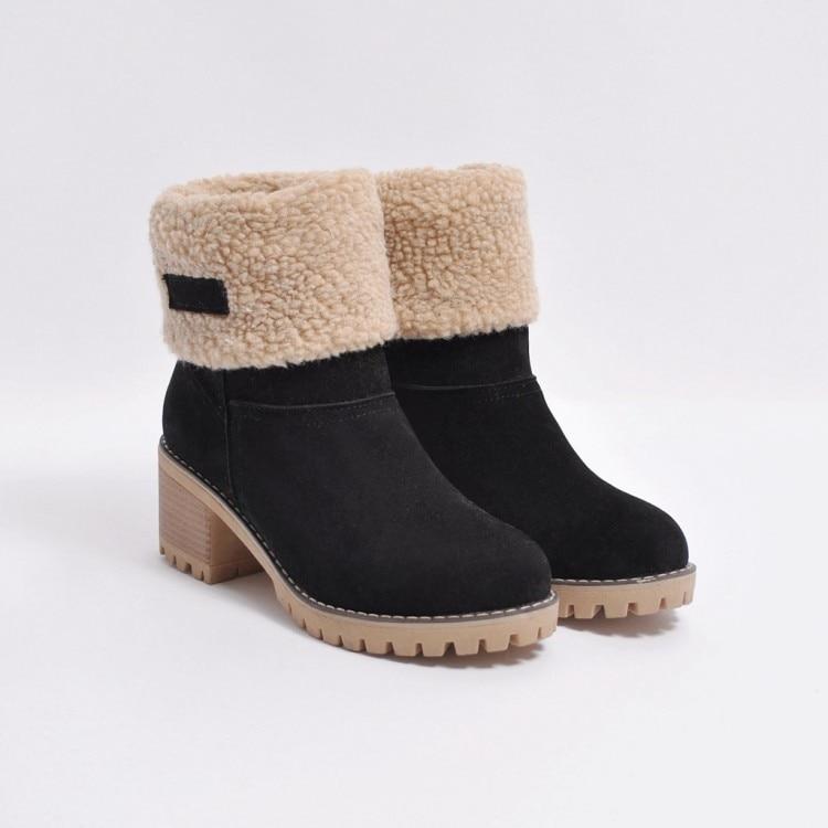 WOMEN’S ANKLE BOOTS | WARM FOLDOVER WINTER DESIGN