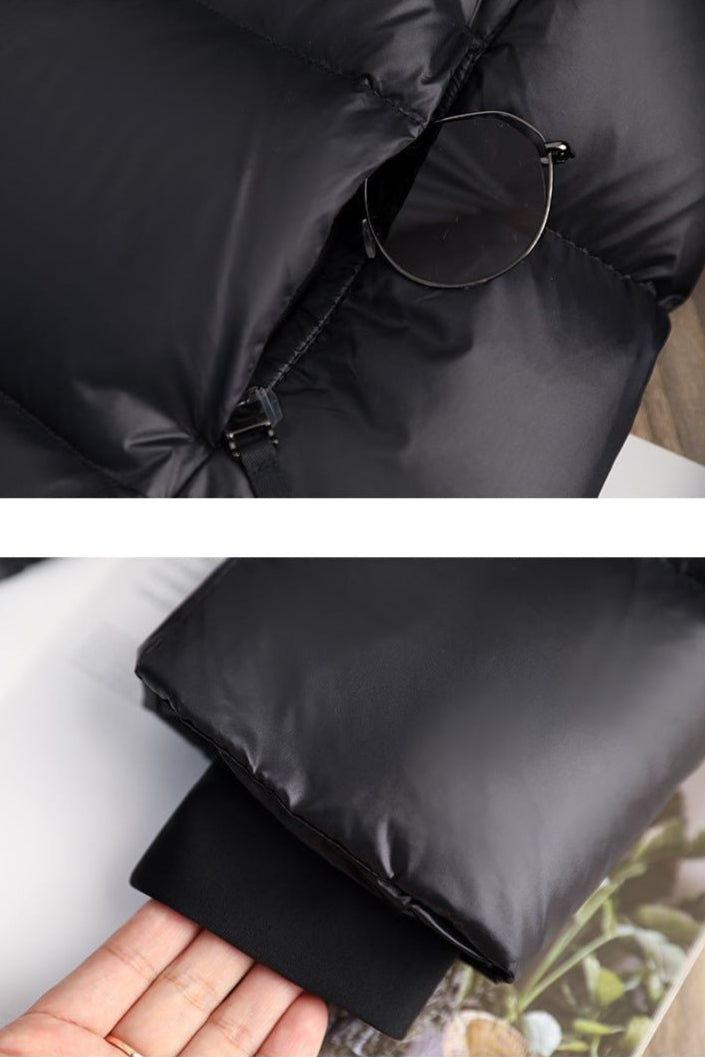 LONG HOODED PUFFER COAT