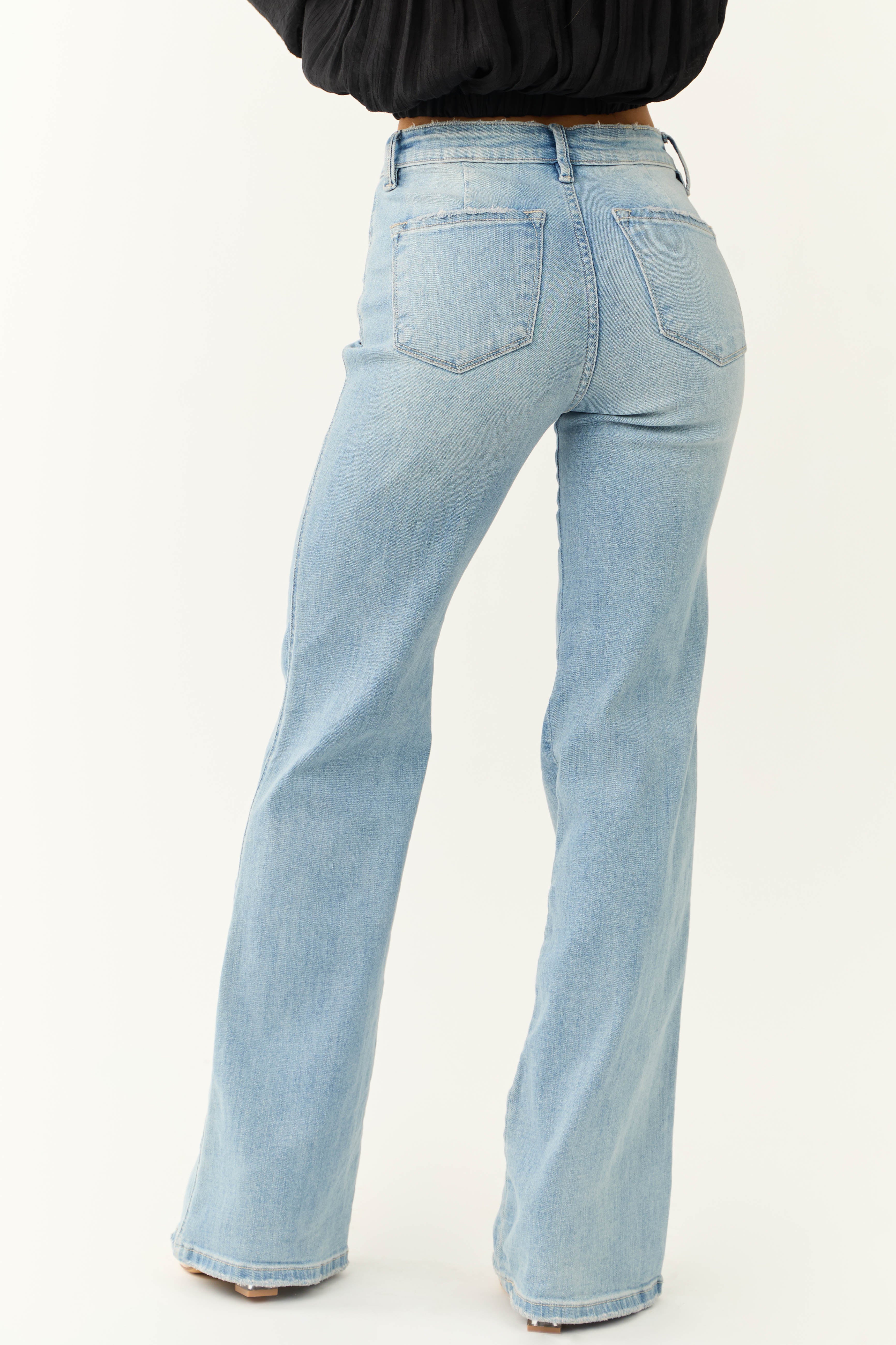 WOMEN’S WIDE LEG JEANS | HIGH WAIST LIGHT BLUE