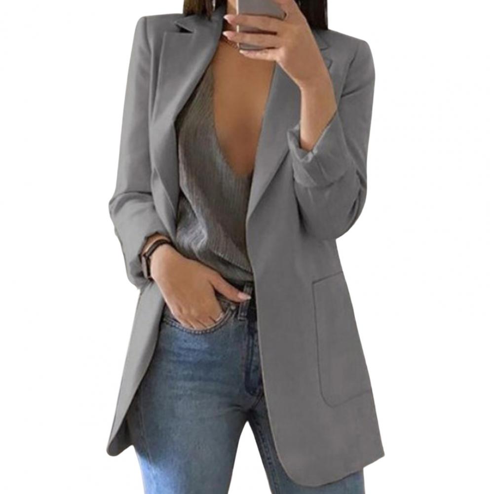ELEGANT LONGLINE BLAZER JACKET