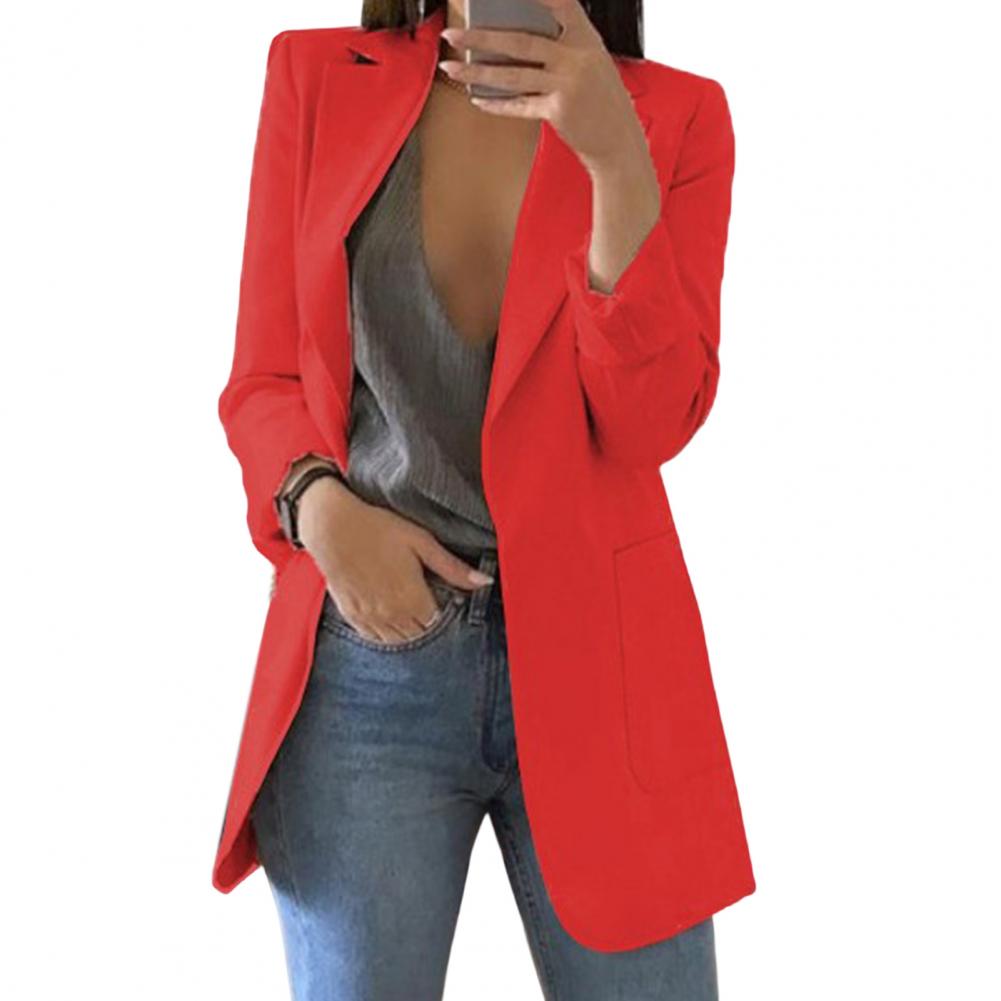 ELEGANT LONGLINE BLAZER JACKET