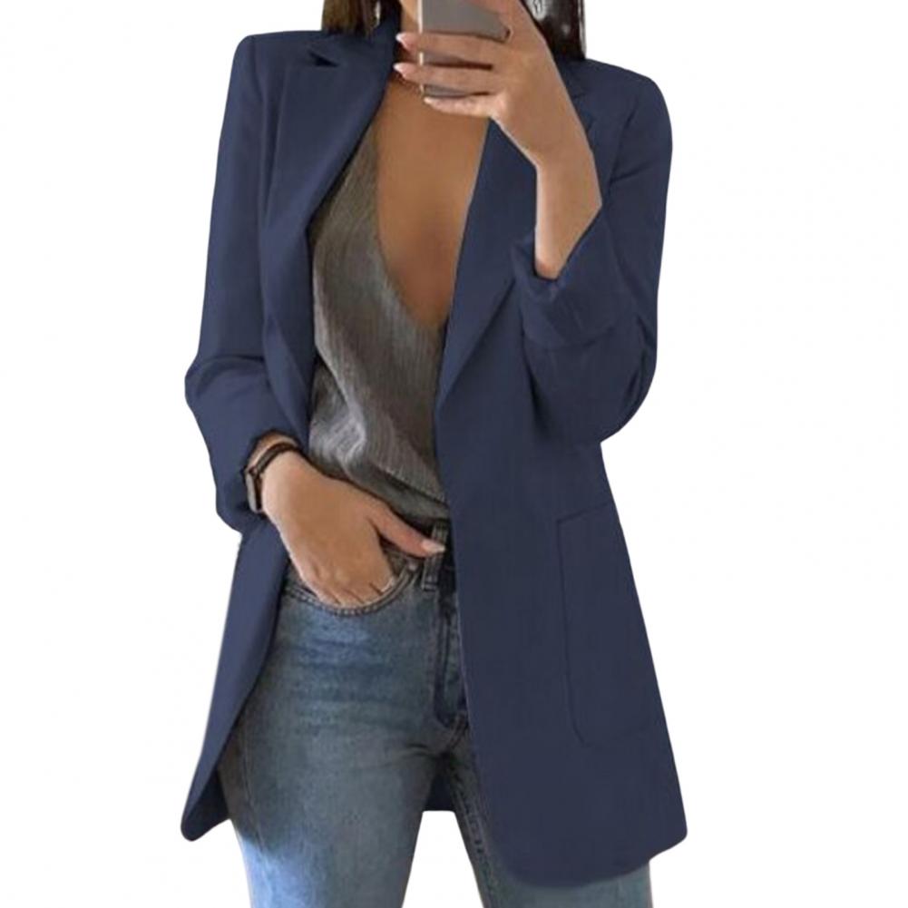 ELEGANT LONGLINE BLAZER JACKET