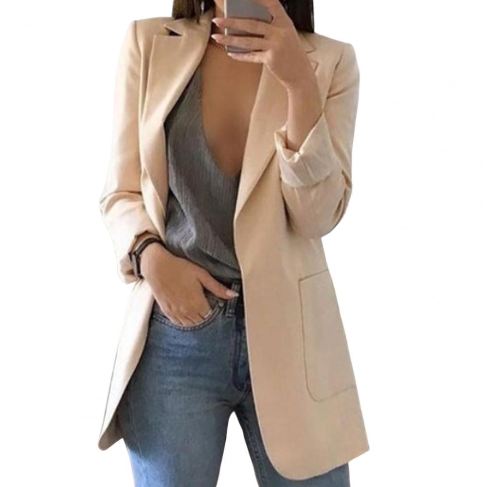 ELEGANT LONGLINE BLAZER JACKET