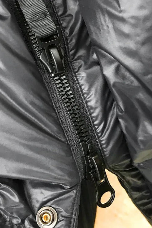 LONG HOODED PUFFER COAT