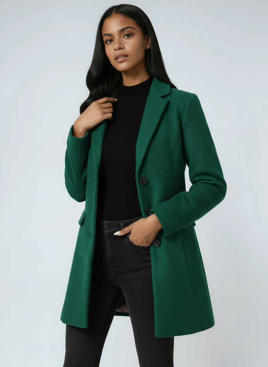 WOMEN’S WOOL COAT | TAILORED LONG WINTER JACKET