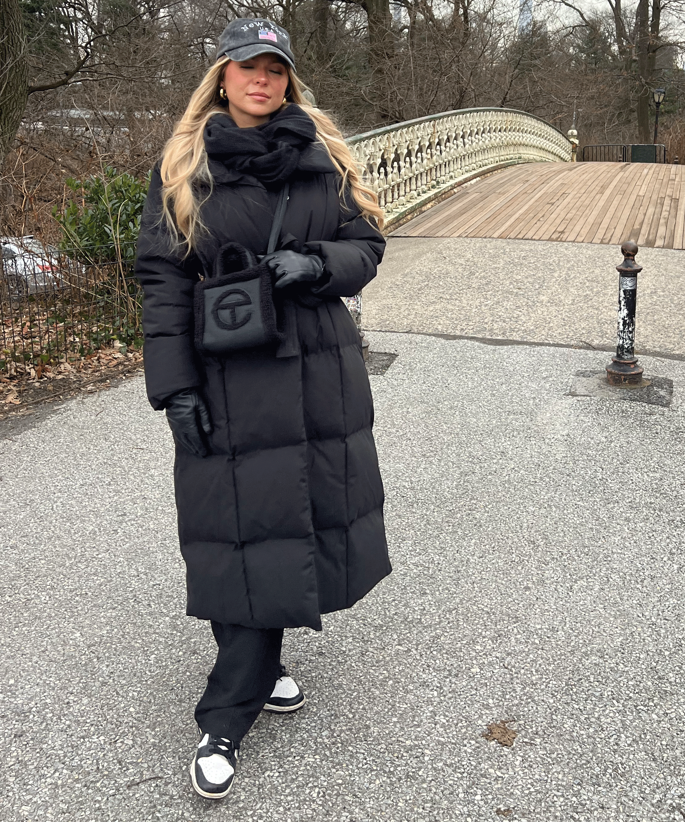 WOMEN’S LONG PUFFER COAT | BLACK MAXI BELTED WINTER JACKET