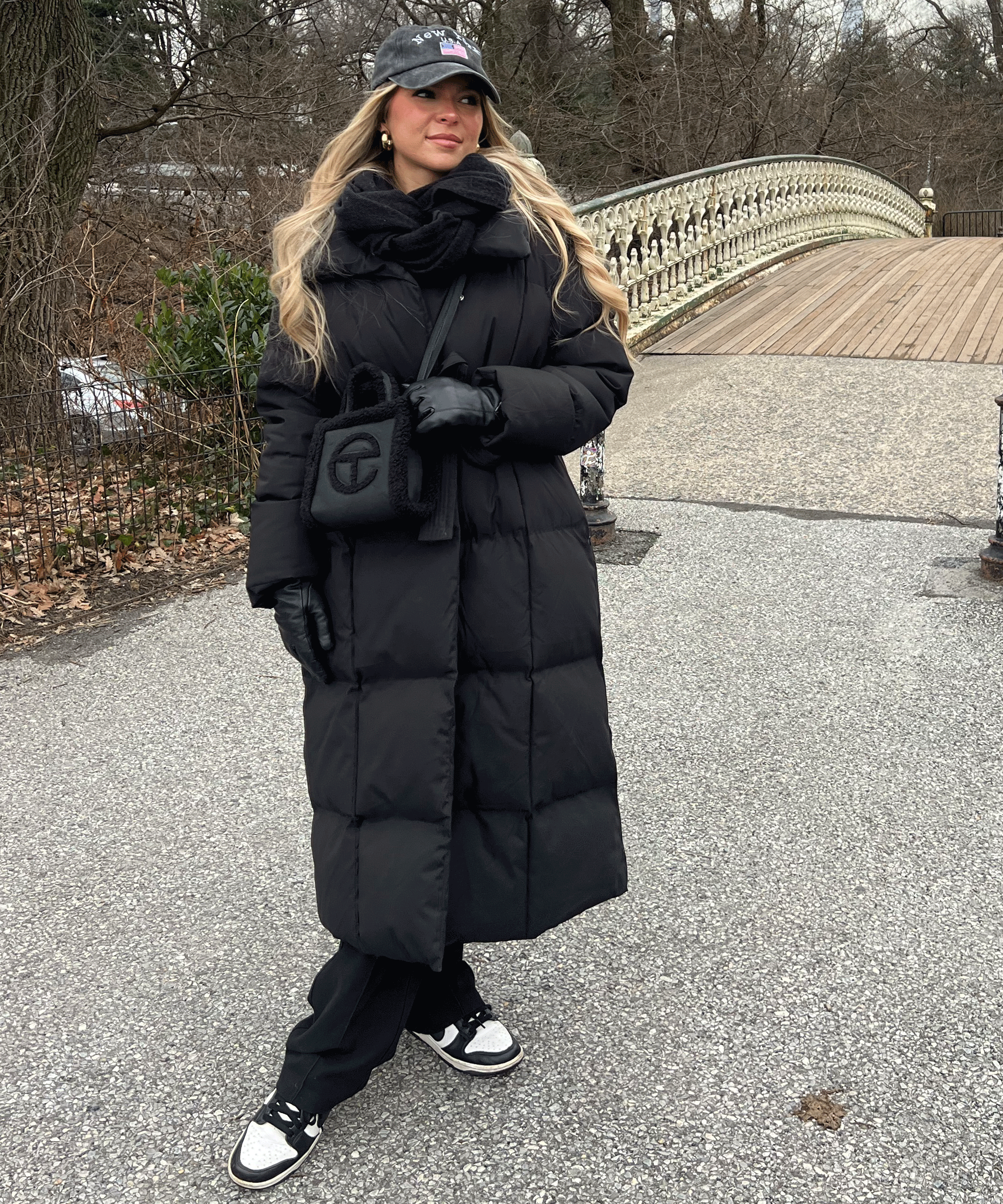 WOMEN’S LONG PUFFER COAT | BLACK MAXI BELTED WINTER JACKET