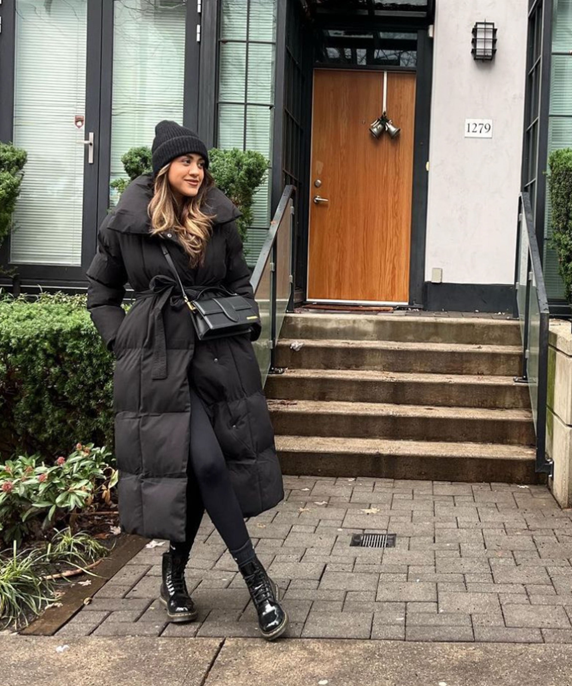 WOMEN’S LONG PUFFER COAT | BLACK MAXI BELTED WINTER JACKET