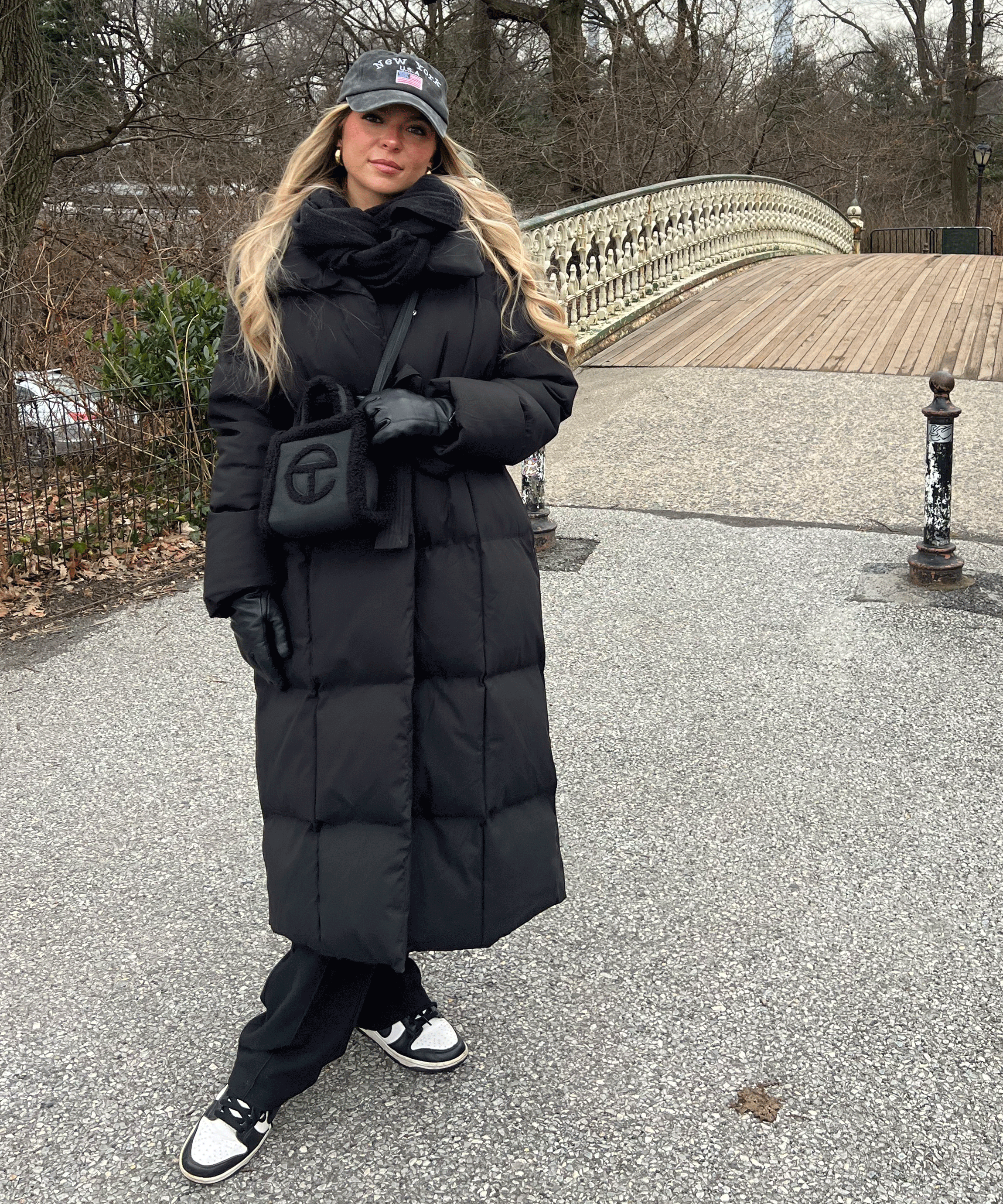 WOMEN’S LONG PUFFER COAT | BLACK MAXI BELTED WINTER JACKET