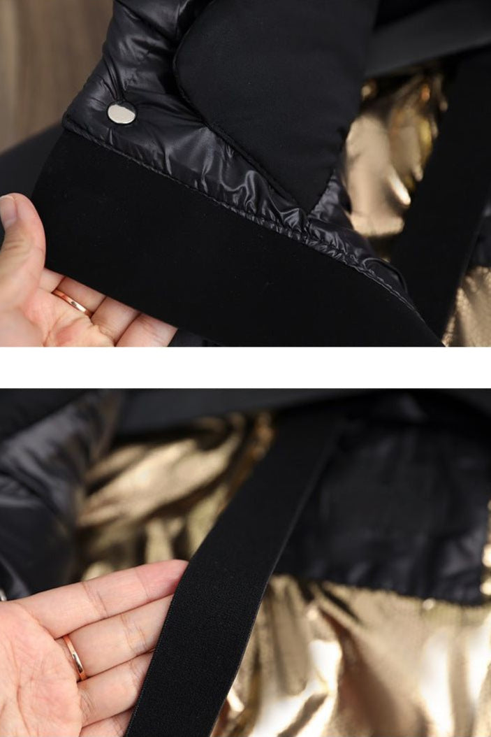 LONG HOODED PUFFER COAT