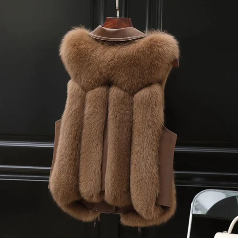 FAUX FUR SLEEVELESS VEST
