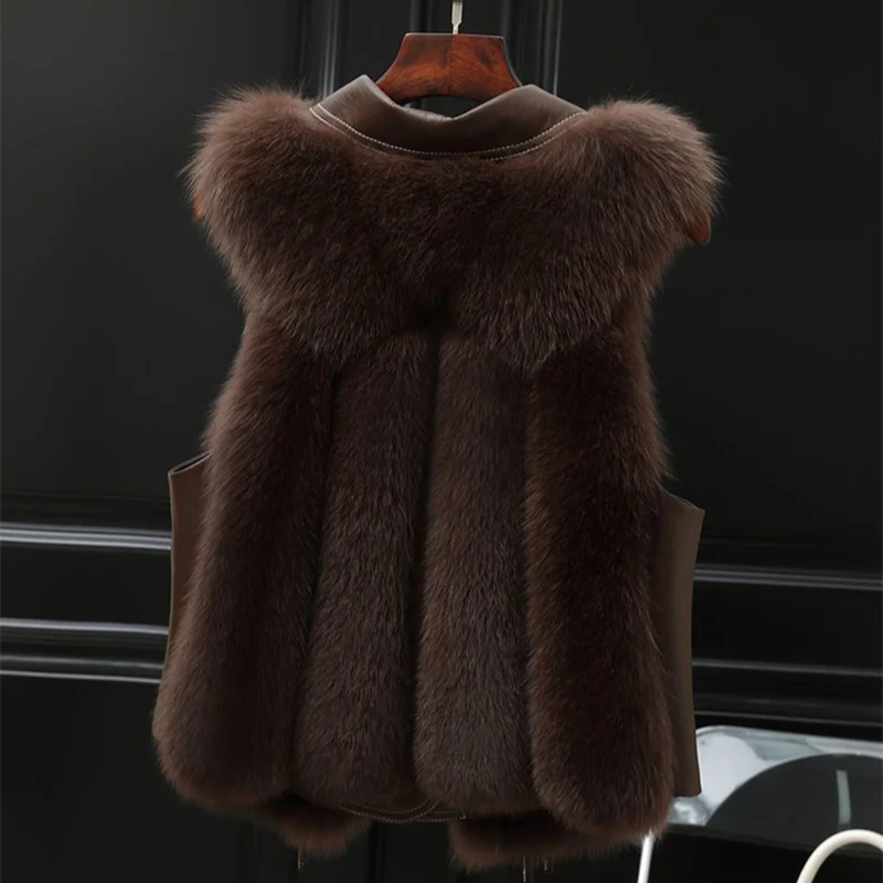 FAUX FUR SLEEVELESS VEST