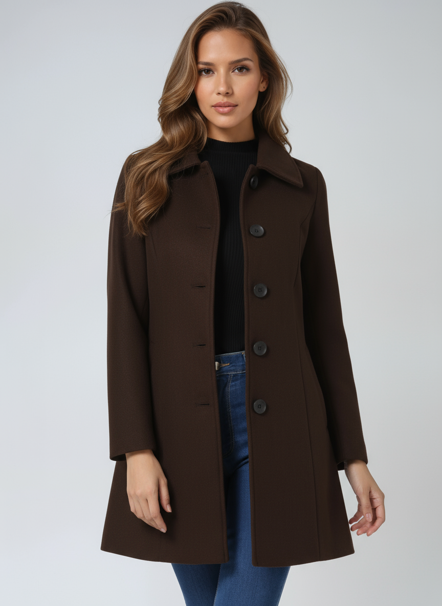SINGLE BREASTED WINTER TRENCH COAT