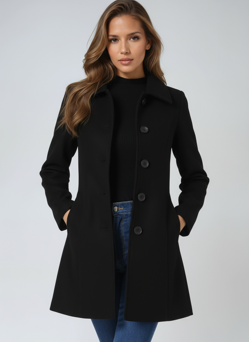 SINGLE BREASTED WINTER TRENCH COAT
