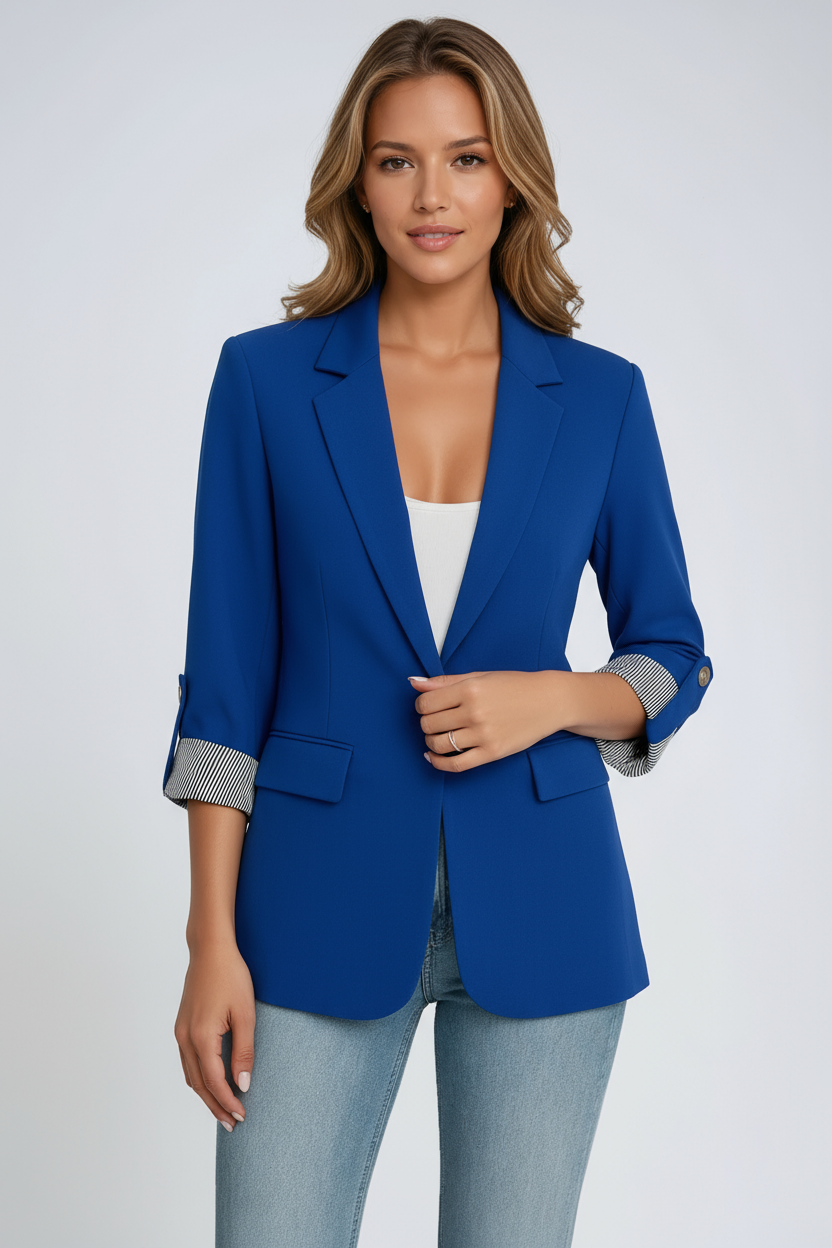 ROLL TAB SLEEVE BLAZER