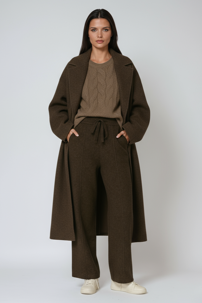 EFFORTLESS COMFORT | DRAWSTRING RELAXED FIT KNIT TROUSERS
