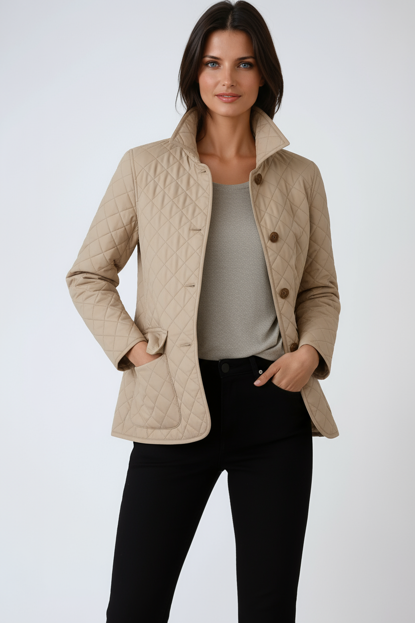 QUILTED JACKET | LIGHTWEIGHT BUTTON COAT