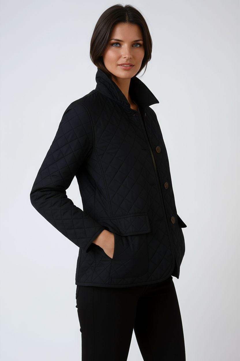 QUILTED JACKET | LIGHTWEIGHT BUTTON COAT