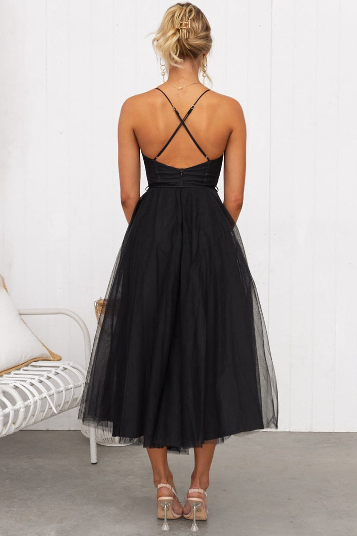 CHRISTMAS DRESS | CORSET TOP WITH SPAGHETTI STRAPS