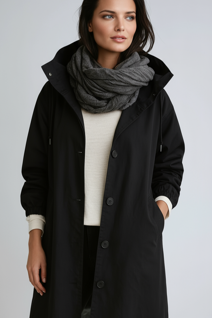 WATERPROOF LONG TRENCH COAT