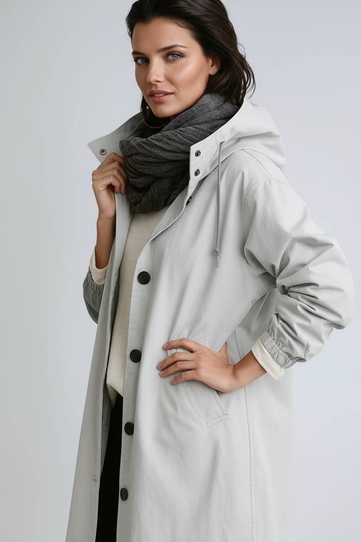WATERPROOF LONG TRENCH COAT