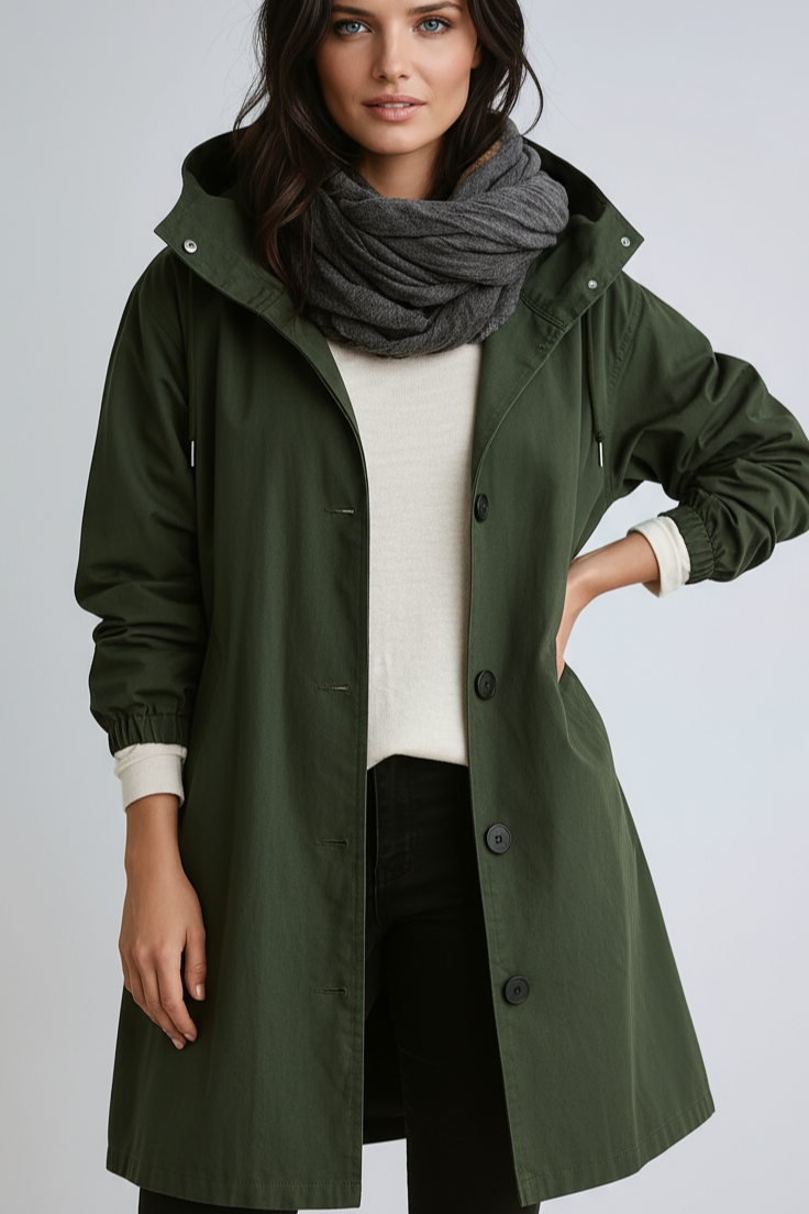 WATERPROOF LONG TRENCH COAT